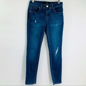 1822 DENIM Adriana skinny blue jeans size 4